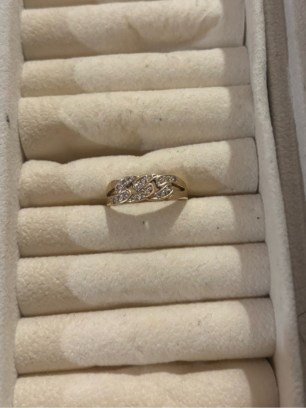 Classic 14k Gold and Diamond Accent Women's Band